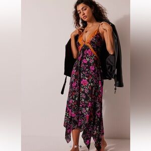 Free People There She Goes Floral printed maxi dress